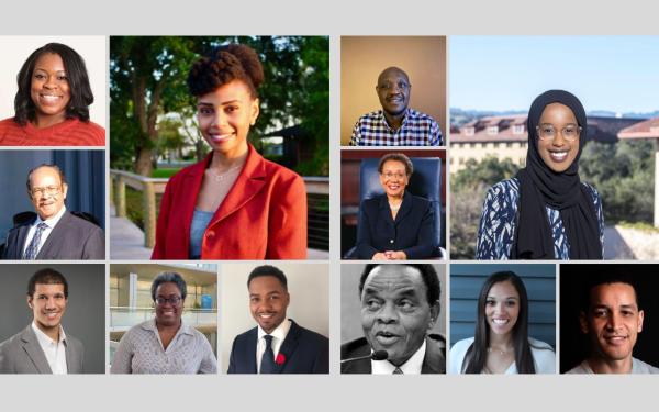 Photo grid of Black math alumni from Ohio State featuring 12 images.